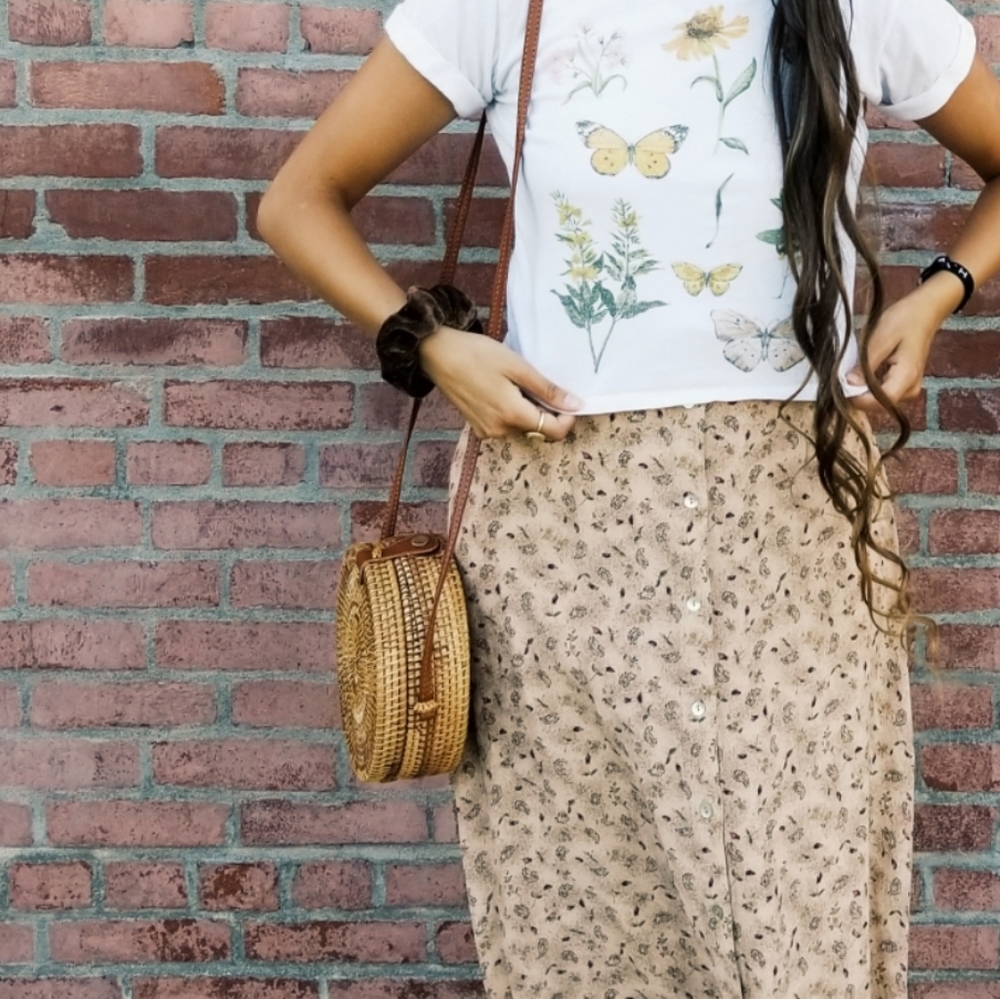 Boho Wicker purse